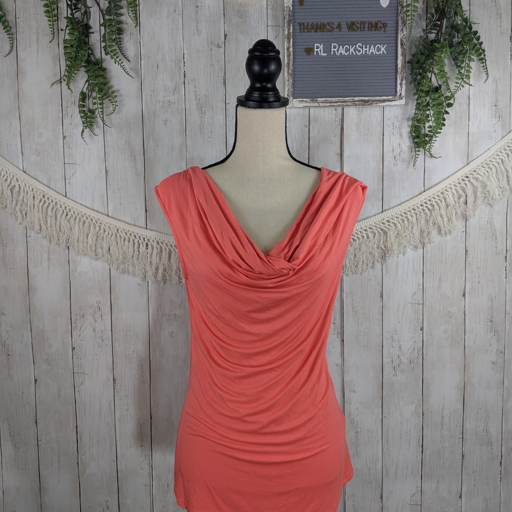 J. Tomson pink tank cowl neck tunic size med